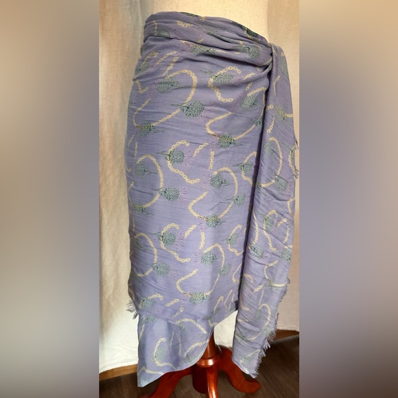 Earth Squared Scarf Scottish Heather Design - Picture 3 of 14